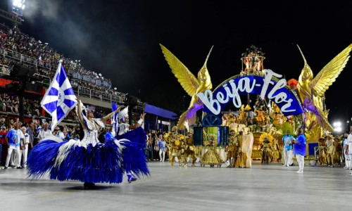 Bloco da Vida de Volta Redonda desfila com a Beija-Flor, campeã do Carnaval 2025